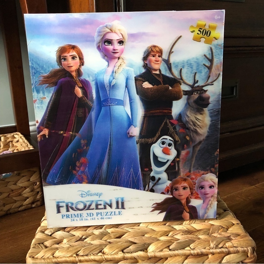Disney Frozen 2 3-D prime puzzle 500pc.